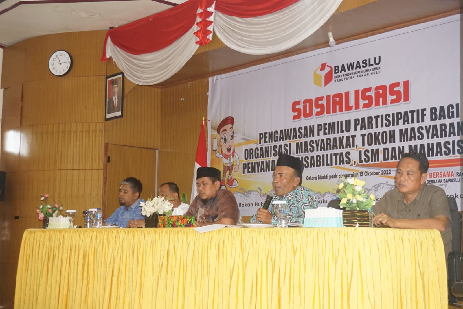 Ketua Bawaslu  Rohul Ajak Masyarakat Berpartisipasi Amankan Pemilu 2024