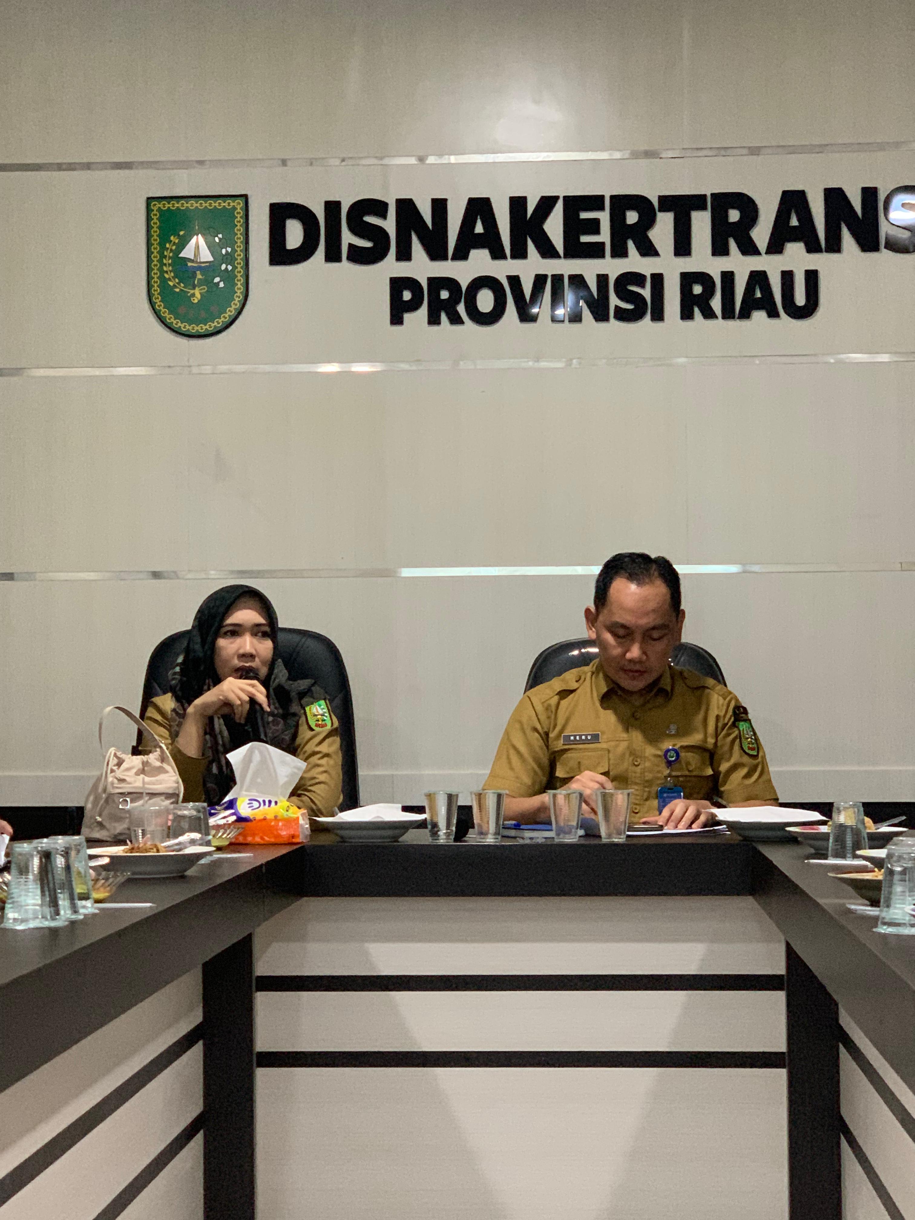 Inspektorat pendampingan Management Resiko Disnakertrans Riau