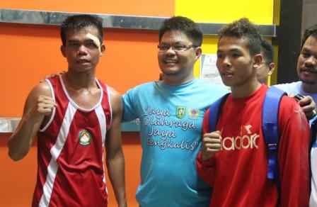 Dua Atlet Tinju Bengkalis Wakili Riau di Kejurnas Makasar