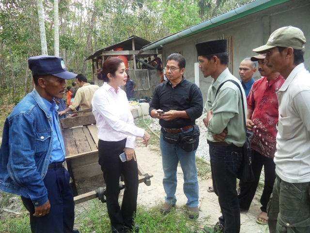 Warga Desa Teluk Papal Bantan Dapat Bantuan dari PDAM Bengkalis