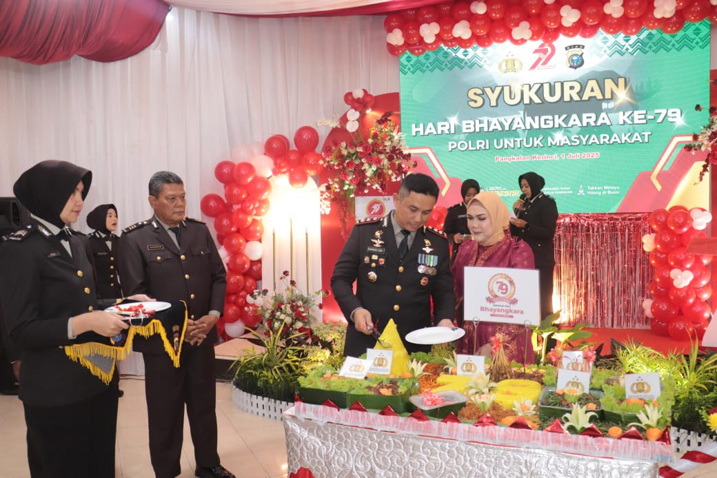 Meriah dan Penuh Makna, Polres Pelalawan Gelar Syukuran Hari Bhayangkara ke-79