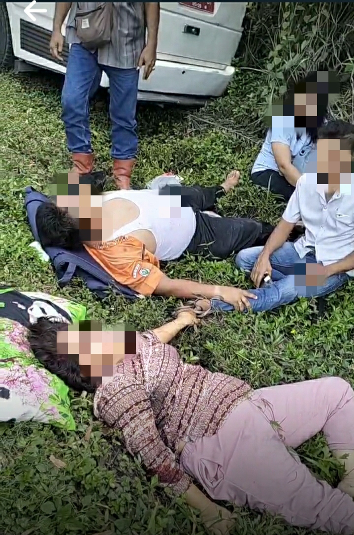 Laka Ambulans dengan Truk Tangki di Jalan Lintas Pekanbaru Duri Akibatkan Korban Meninggal Dunia