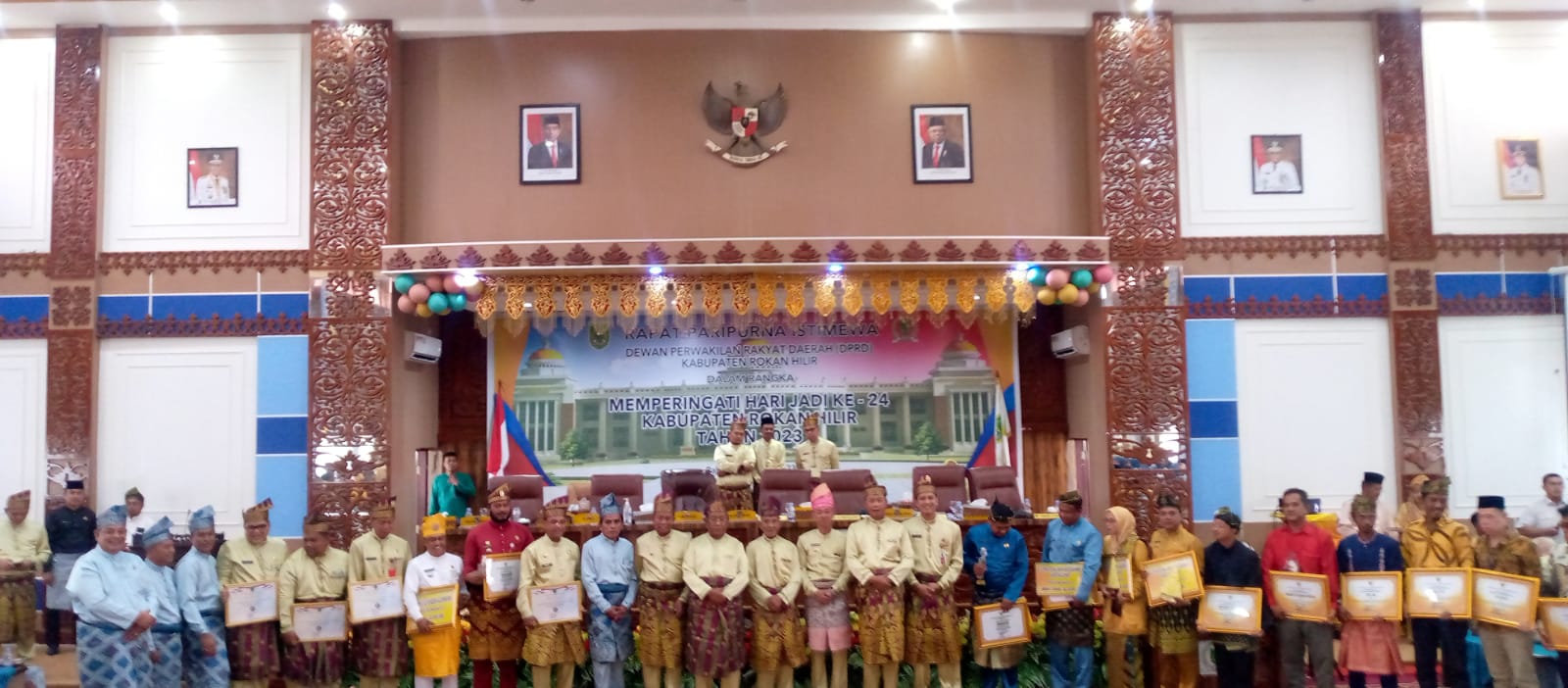 DPRD dan Pemkab Rohil Gelar Paripurna HUT Rohil ke 24 dengan Tema Rokan Hilir Handa