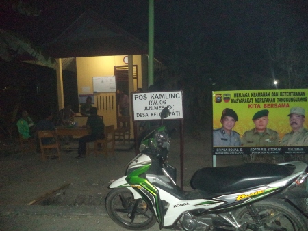 Jelang Pemilu, Pos Kamling di Bengkalis Aktif