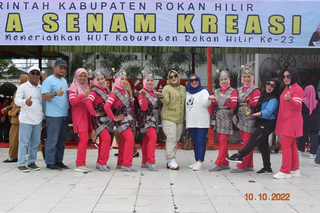 DPRD Rohil Kembali Raih Juara Pertama Lomba Senam Kreasi