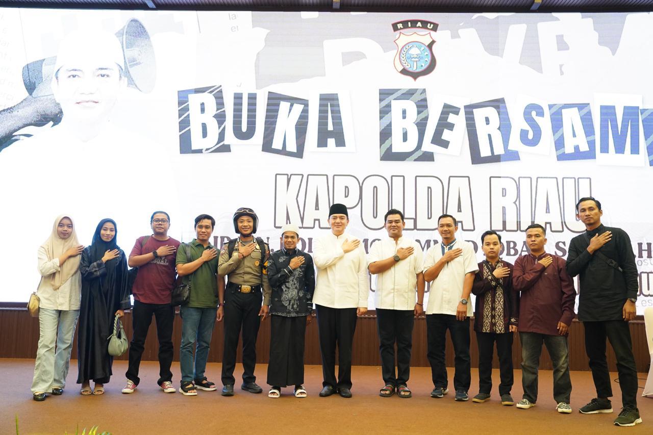 Kapolda Riau Inisiasi Silaturahmi dan Buka Puasa Bersama Insan Pers Wartawan Mitra