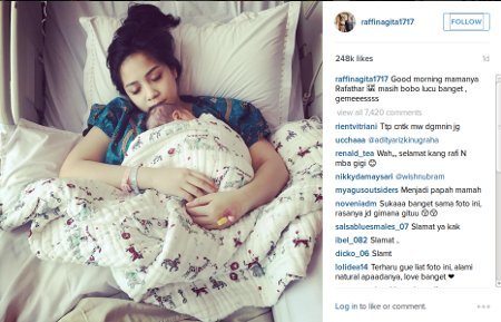 Wajah Nagita Slavina Berseri Pasca Melahirkan