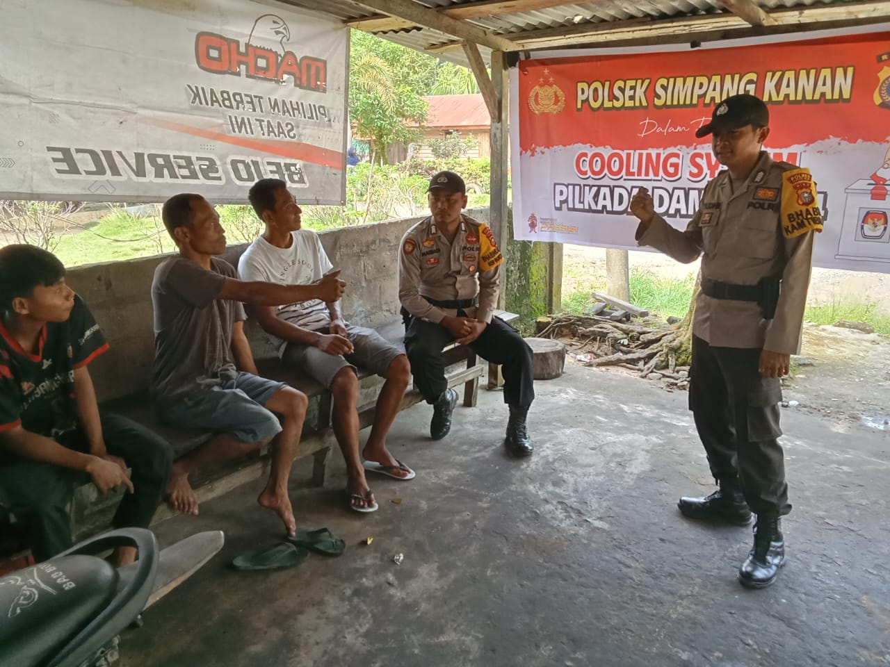 Masyarakat Dusun Simpang Polsus Diajak Ciptakan Kamtibmas