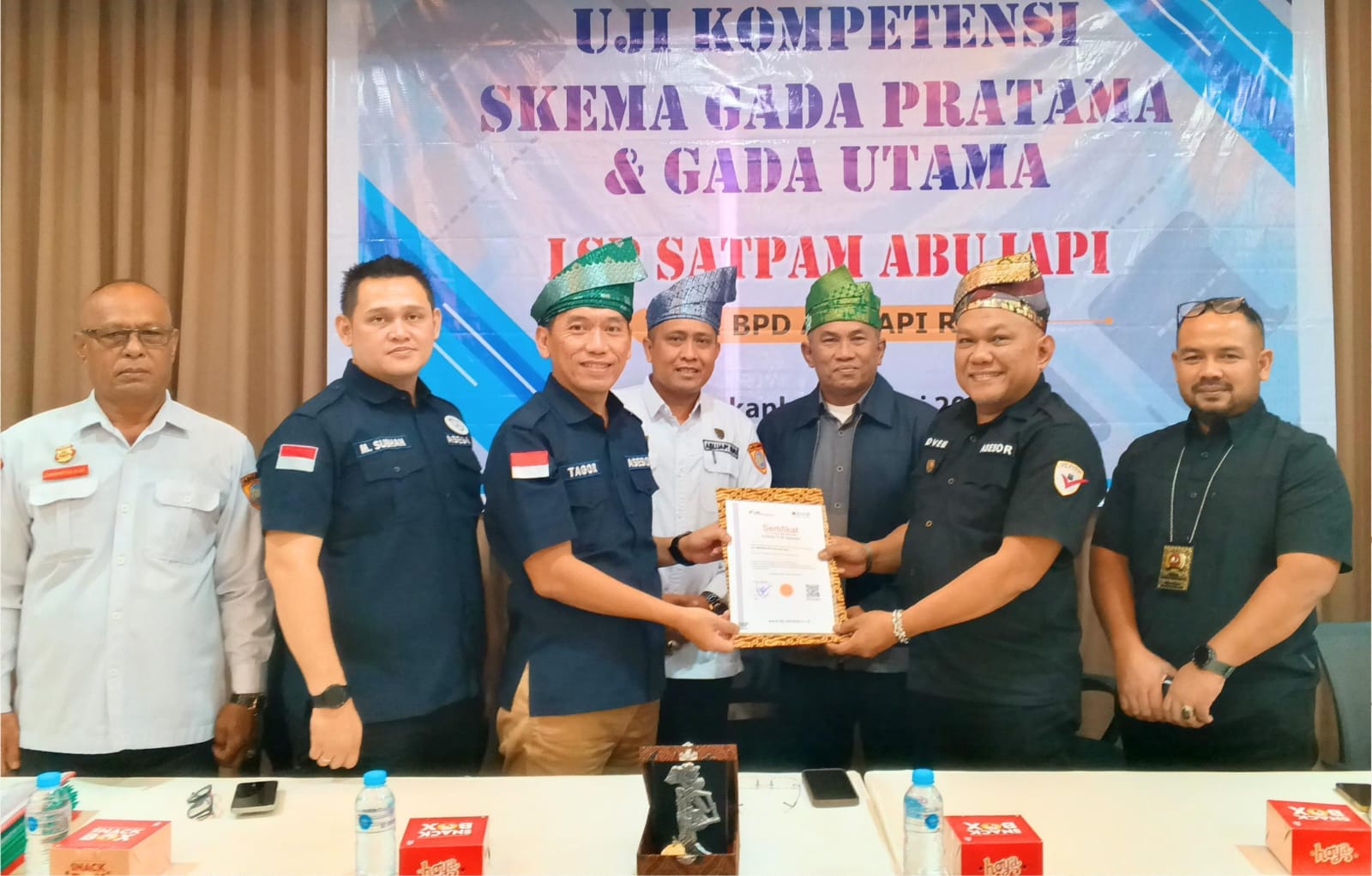 BPD ABUJAPI Riau Resmi Menjadi TUK Mandiri dan Gelar Uji Kompetensi SATPAM