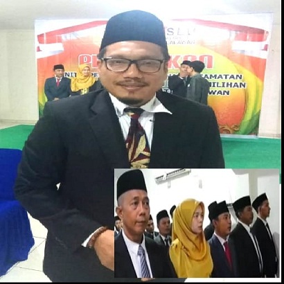 35 anggota Panwascam se Kabupaten Pelalawan di Lantik 