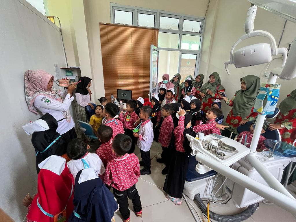 Cerdaskan Generasi Sejak Dini, PAUD Bagan Melibur Kolaborasi Dengan UPT Puskesmas Teluk Belitung