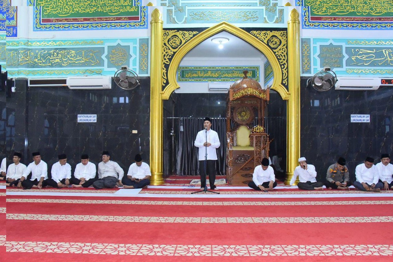 Safari Ramadhan di Bengkalis, Wabup Bagus Dampingi Gubri