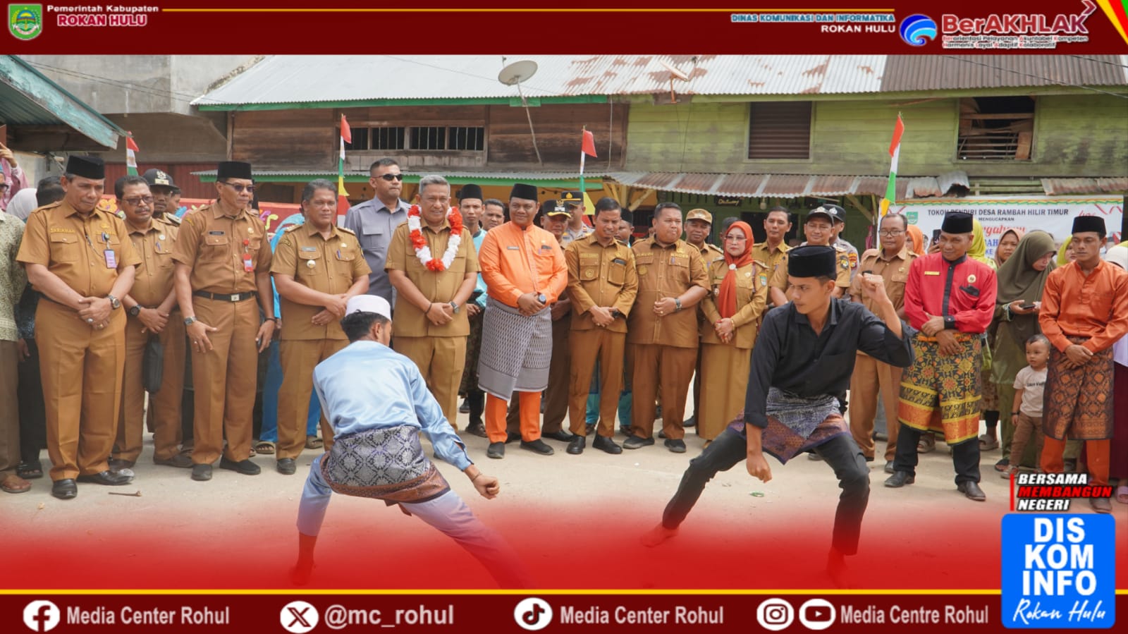 Bupati Anton Hadiri Peringatan HUT Rambah Hilir ke -48