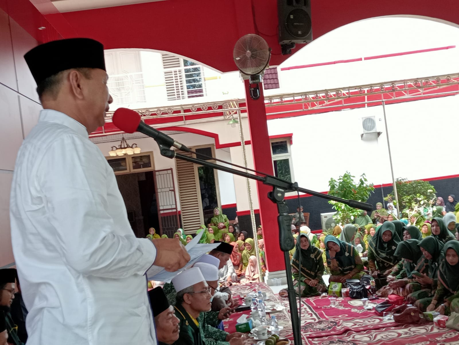 Ratusan Muslimat NU SE Rohul Hadiri Istighosah Menjelang Tahun Baru 2023