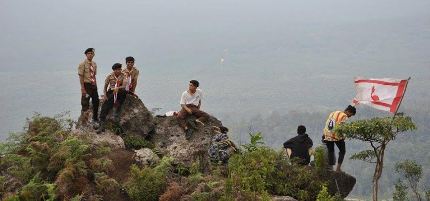 Pengembaraan Pramuka SMA N 1 Kepenuhan Tahlukkan Alam Wisata Rokan Hulu