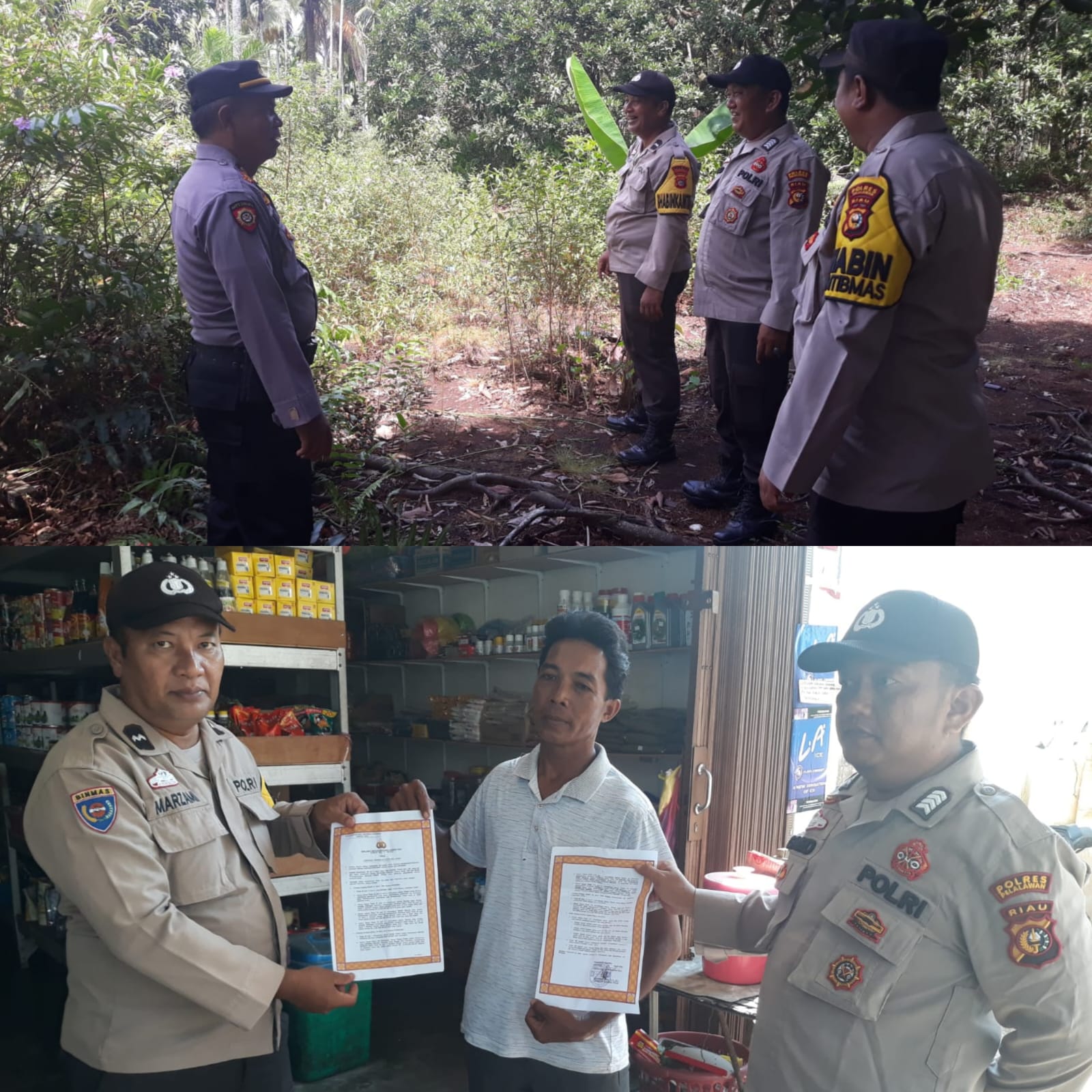 Karhutla Mengancam, Polsek Kuala Kampar Tingkatkan Patroli