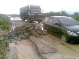 Jalan Lintas Provinsi Rohul Desa Sontang Kembali Rusak Parah
