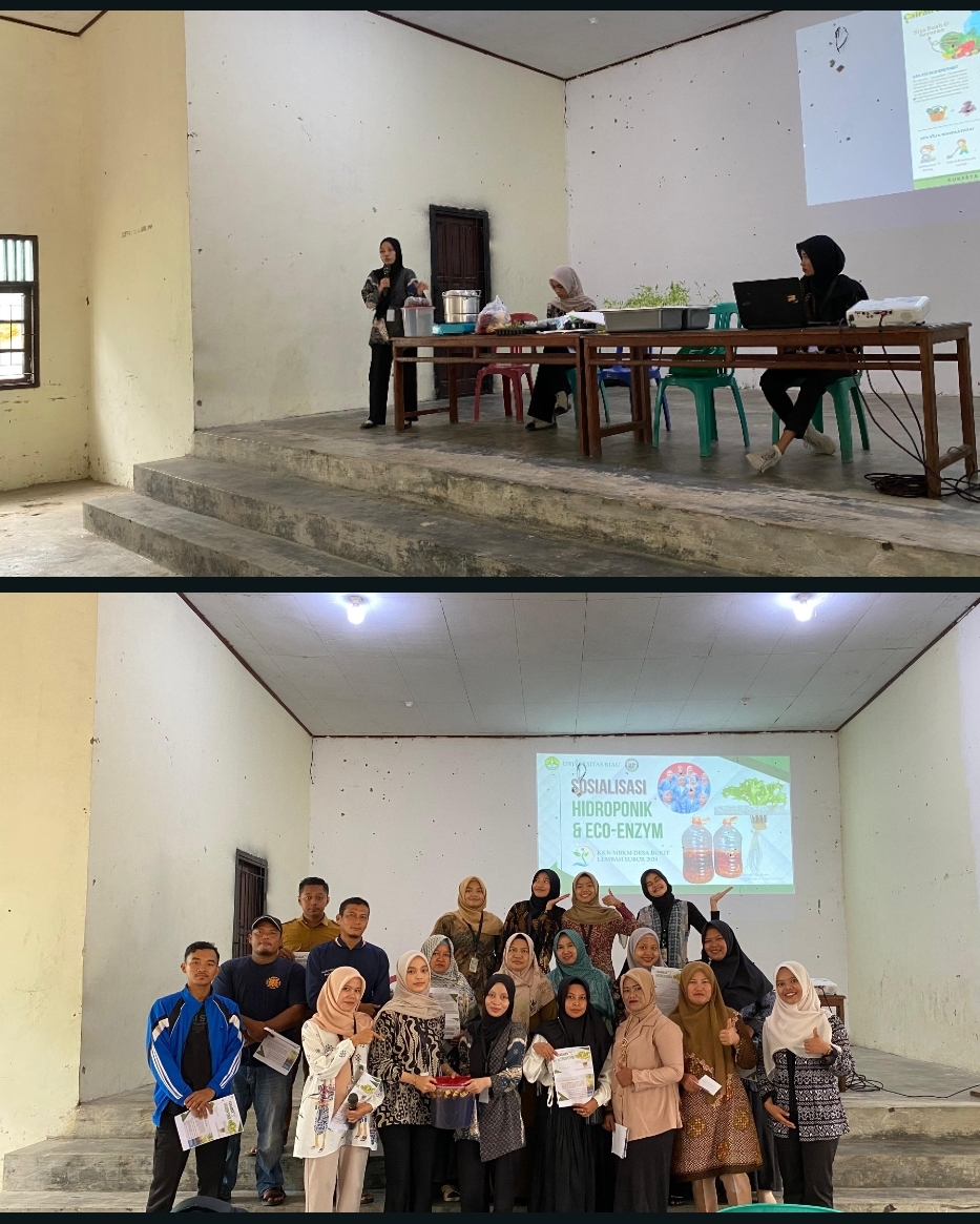 Tim KUKERTA MBKM Unri Melakukan Pelatihan Pembuatan Eco-Enzyme: Cairan Serbaguna dari Limbah Organik di Desa Bukit Lembah Subur