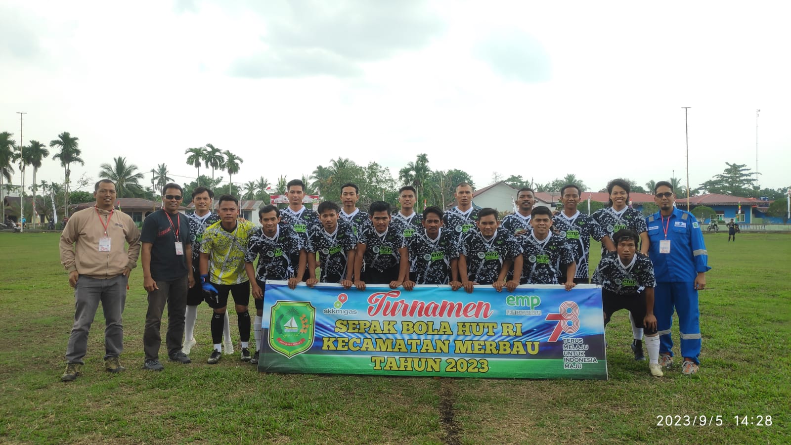 Turnamen Sepak Bola, Dalam Rangka HUT RI Ke 78 Di Merbau Memasuki Putaran Ke Dua