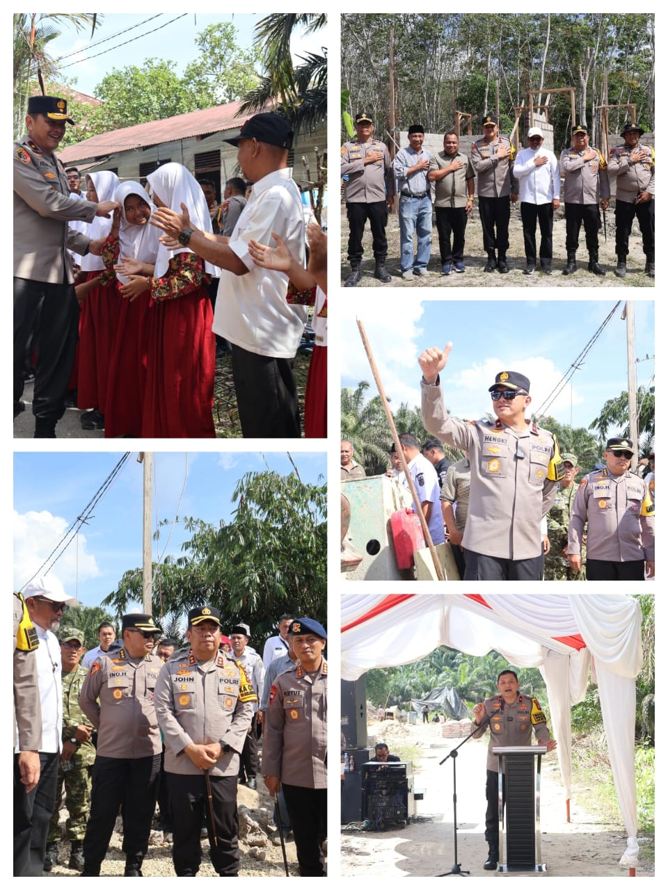 Wakapolda Riau, Brigjen Pol Dr. Hengki Haryadi, SIK, MH Turun Langsung Tinjau Progres Bangun Jembatan Presisi