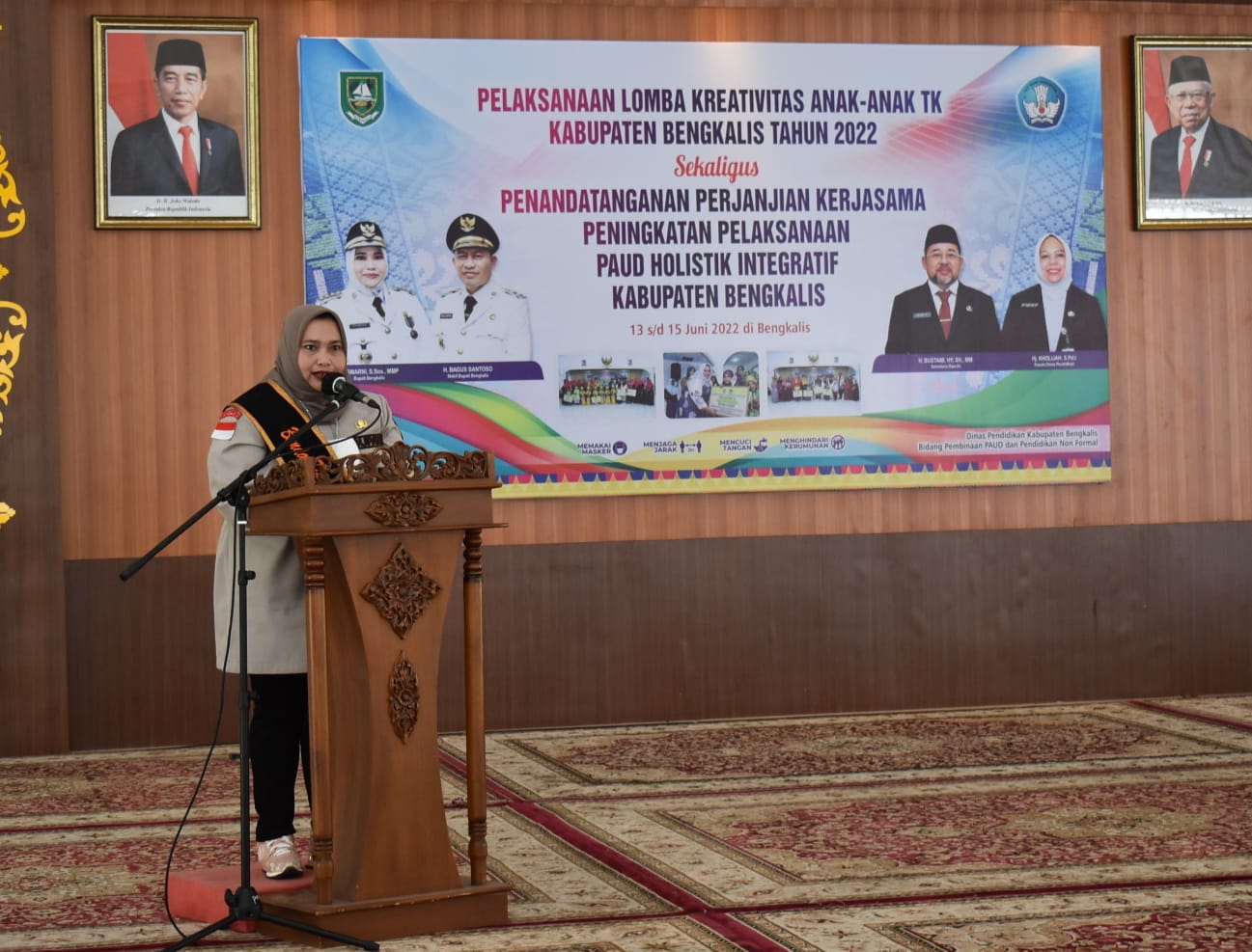 Bupati Bengkalis Buka Kreativitas Anak TK Kab. bengkalis