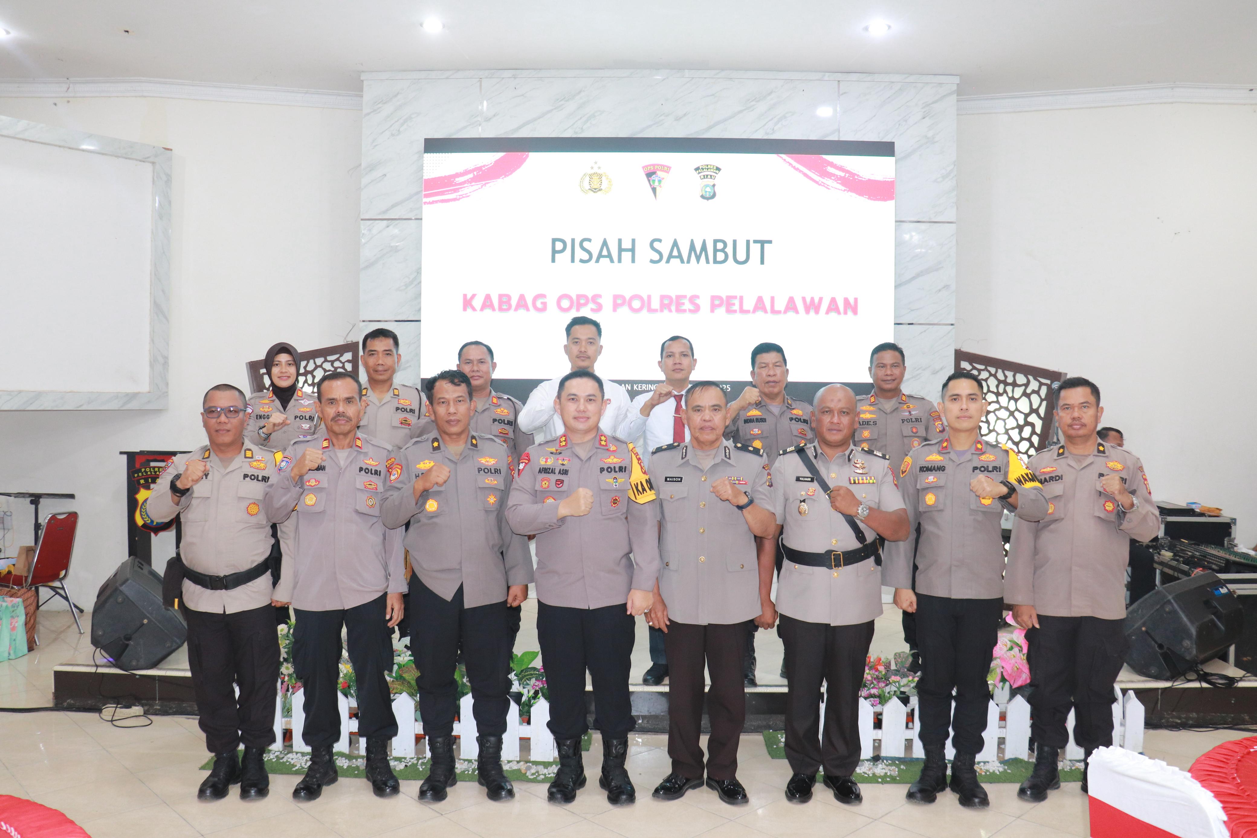 Kapolres Pelalawan Pimpin Sertijab Kabag Ops, AKP Yulhairi Resmi Gantikan Kompol Maison