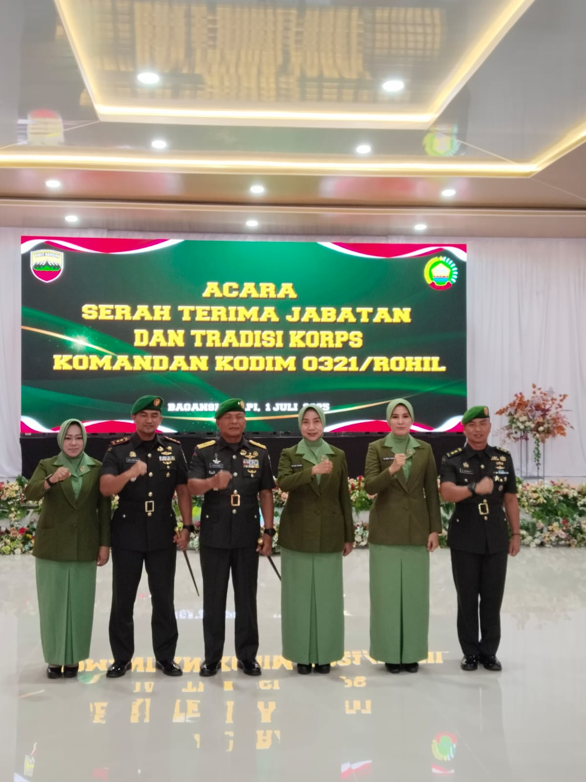Letkol Diki Apriyadi Resmi Jabat Dandim 0321 Rohil, Siap Dukung Pemerintah Jaga Keamanan