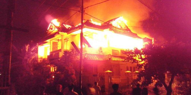 Tak Ada korban Jiwa, Rumah Produksi Terbakar di Sukajadi Pekanbaru 