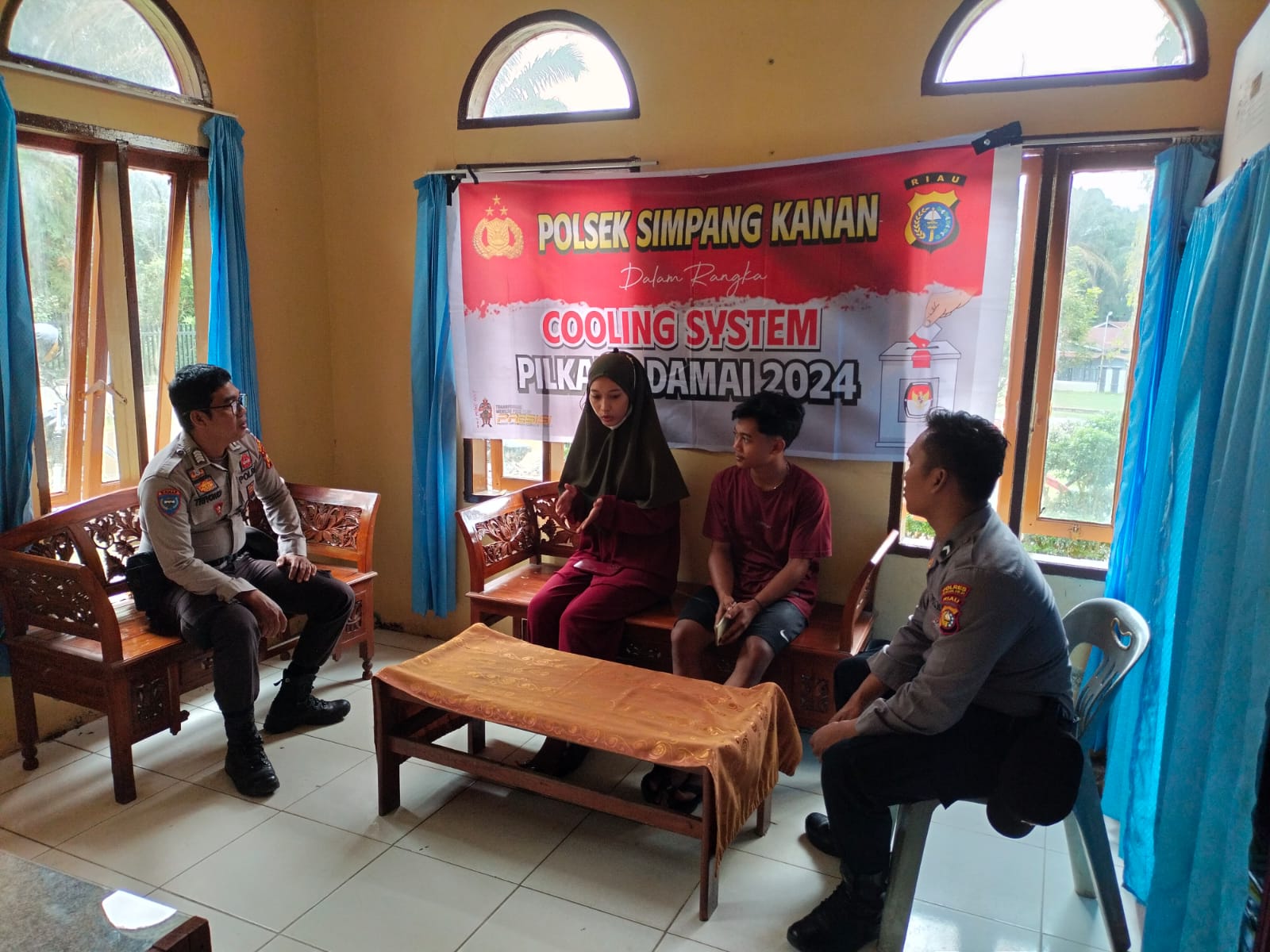 Kanit Binmas Polsek Simpang Kanan Cooling System Masyarakat Bagan Nibung