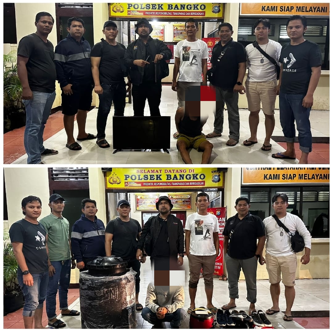 Dua Pelaku Pencurian Berhasil Diungkap Unit Reskrim Polsek Bangko