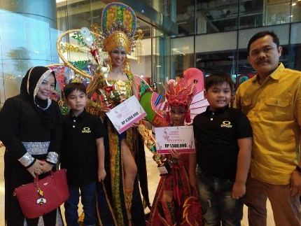 Amanda Raih Juara 4 Fashion Show Diajang Carnival Riau Expo 2016