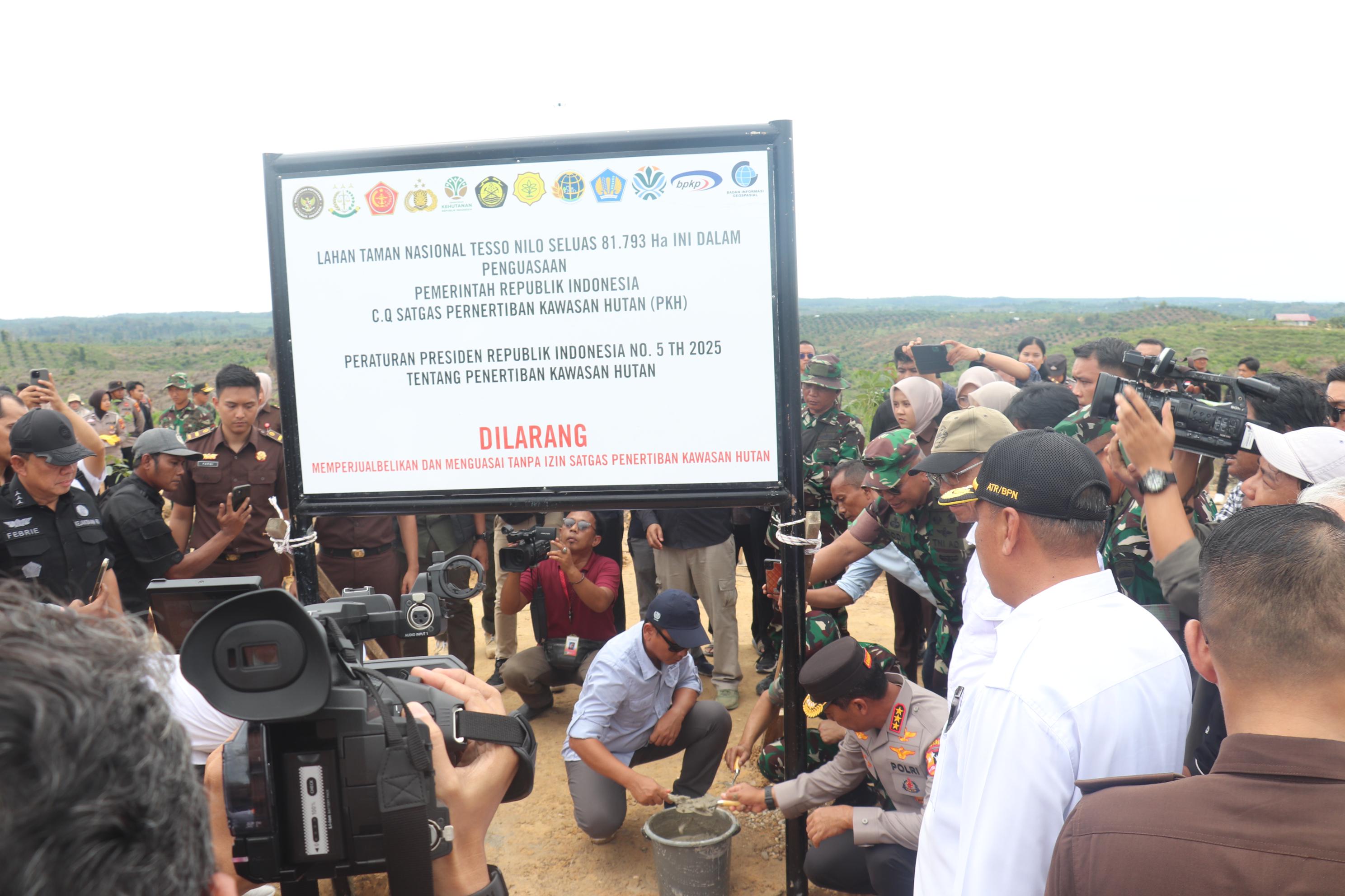 Negara Tegas! Satgas PKH Turun ke TNTN, Tertibkan 81 Ribu Hektare Kawasan Hutan Negara