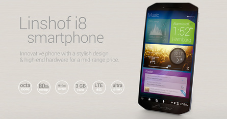 Linshof i8 dengan Oktagon Octa-Core Dijual 380 Dolar