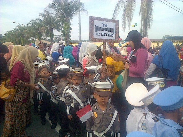 PAUD dan TK Taruna Pertiwi Pulau Ikuti Pawai Tingkat Kampar