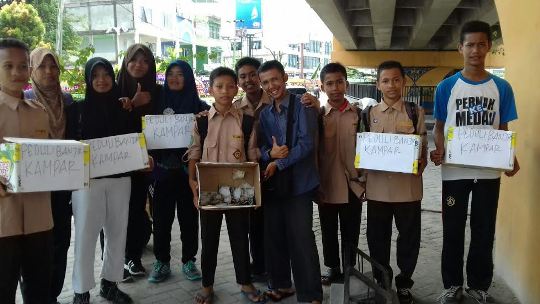 OSIS SMP Juara Pekanbaru, Lakukan Penggalangan Untuk Korban Banjir Kampar