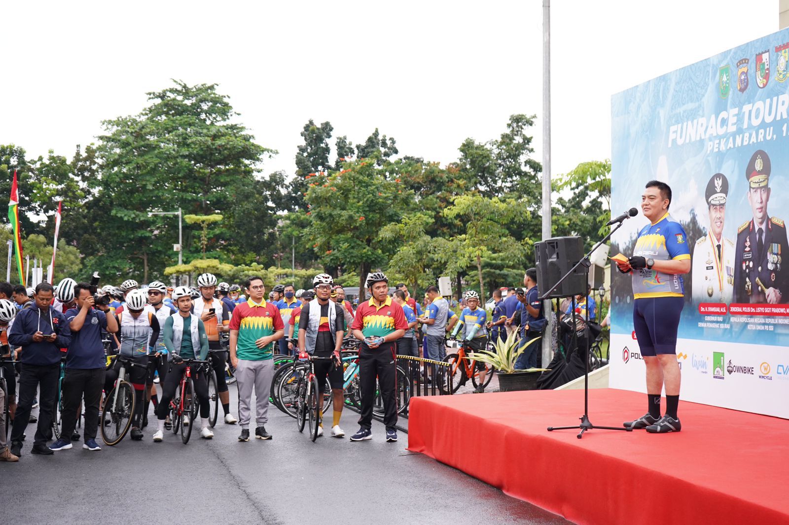 Buka Iven Tour de Muara Takus 125 Km, Kapolda : Tonggak Bangkitnya Ekonomi dan Pariwisata Riau