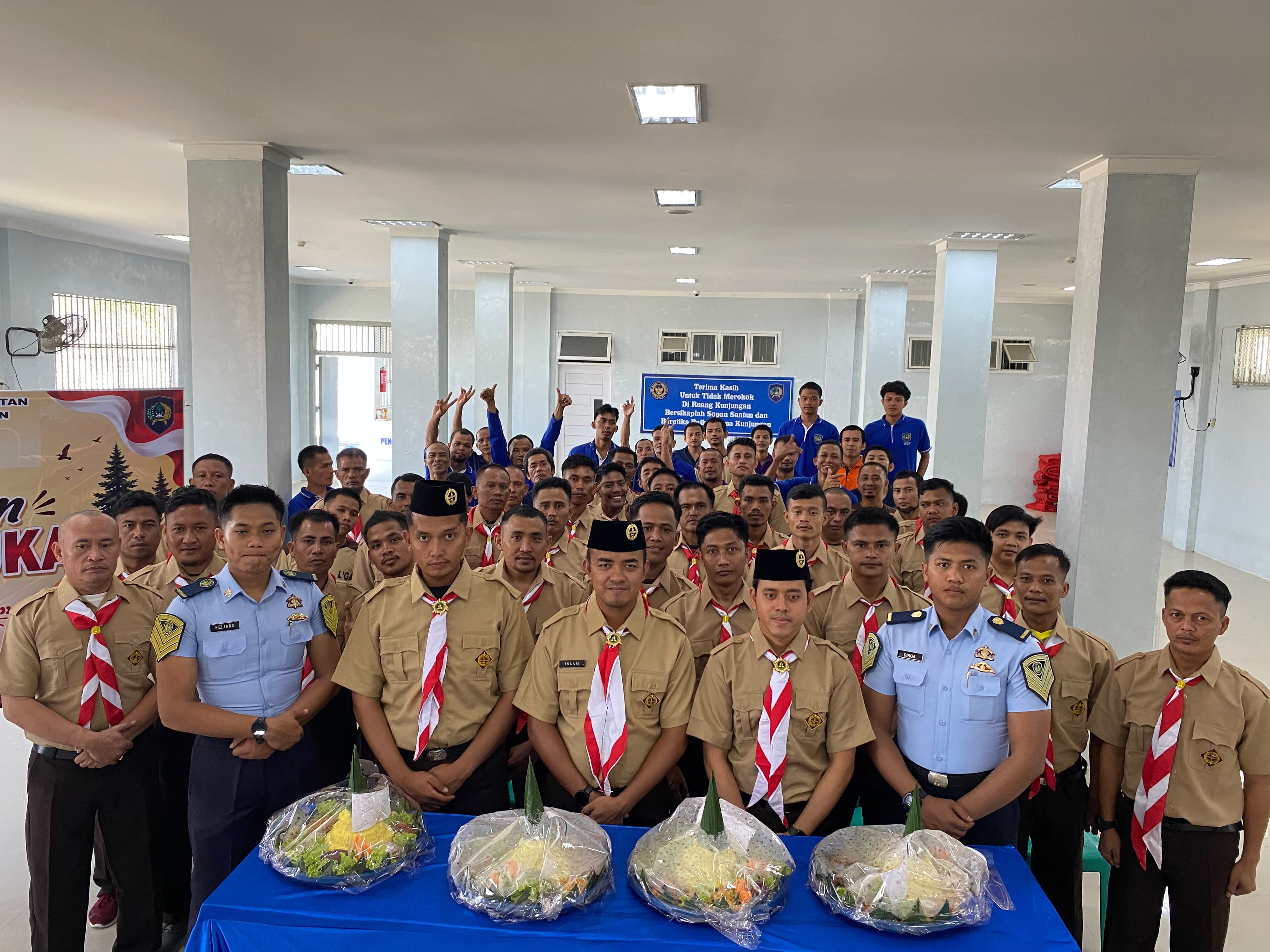 Tasyakuran Hari Pramuka di Lapas Bagansiapiapi, Wujud Pembentukan Kedisiplinan dan Rasa Cinta NKRI Bagi Warga Binaan