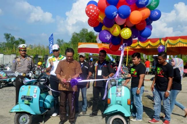 Inhil Tuan Rumah  Gebyar Scooter/Vespa Lancang Kuning Ke-VII Se-Riau Th 2015