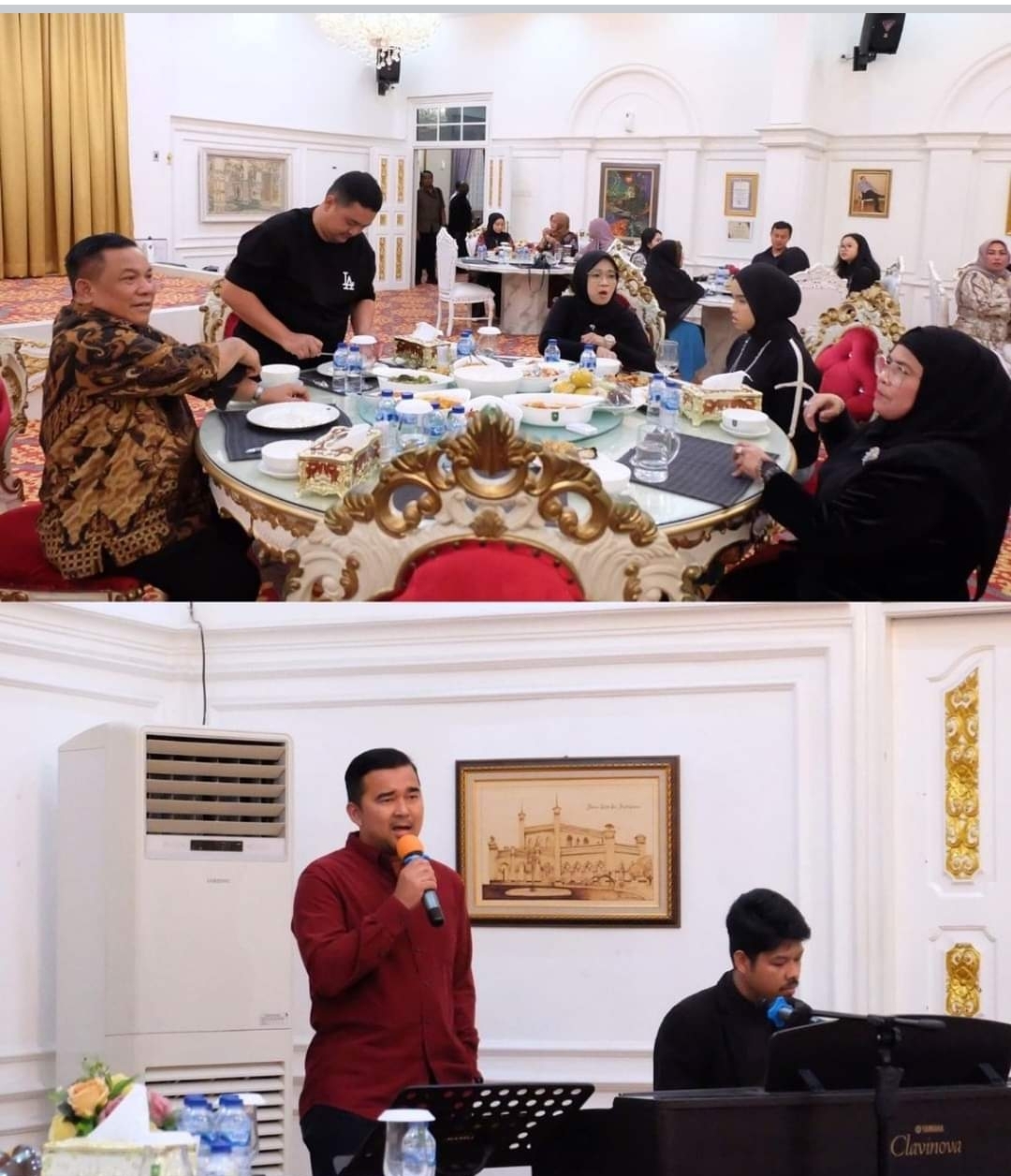 Kadisnakertrans Riau Hadiri Temu Ramah dan Jamuan Makan Malam Bersama Pj Gubernur dan Putri Ariani di kediamannya