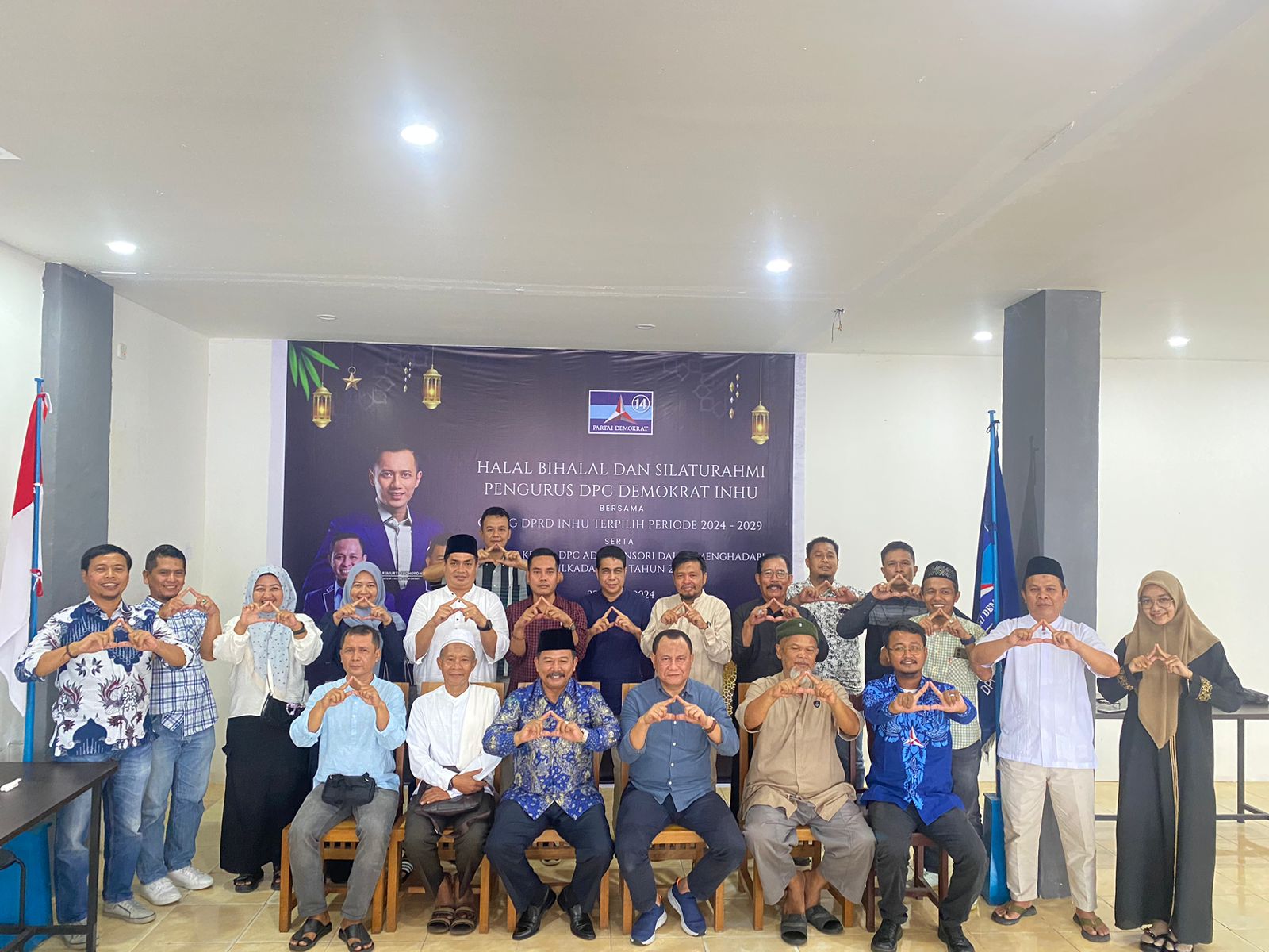 DPC Partai Demokrat Inhu Adakan Halal Bihalal
