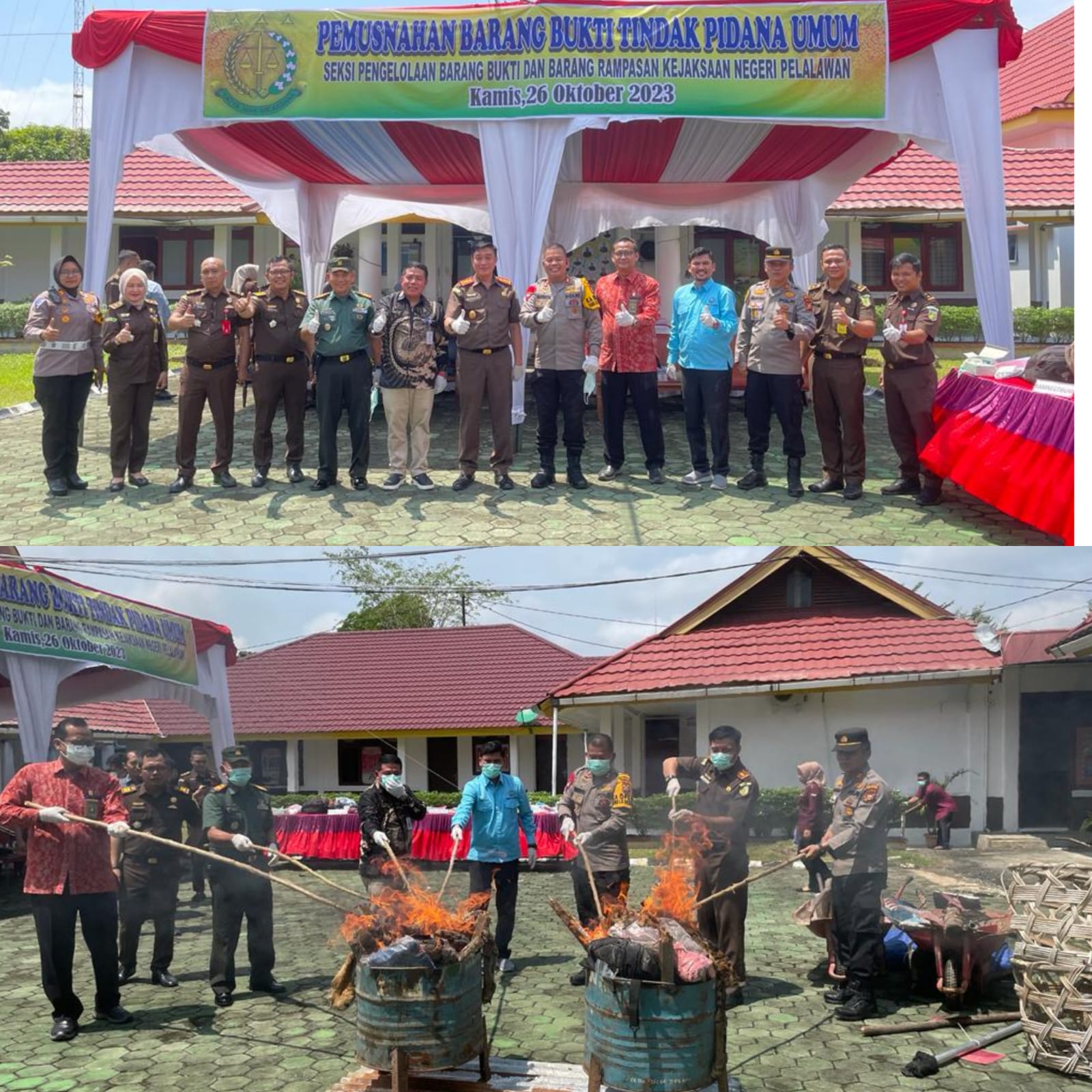 Kejari Pelalawan Kegiatan Pemusnahan BB Telah Memiliki Kekuatan Hukum