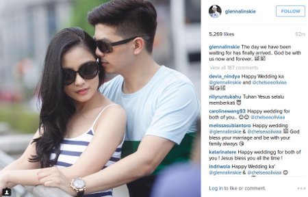 Glenn Alinskie Unggah Foto Mesranya dengan Chelsea Olivia