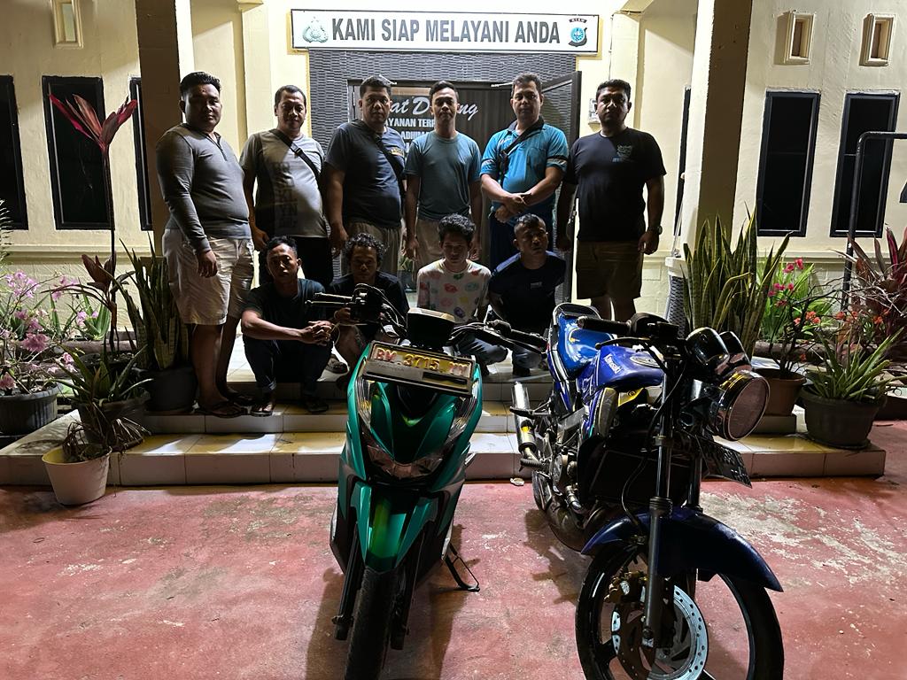 Polisi Tangkap 5 Tersangka Komplotan Curat Sepeda motor dan Penadah di Siak Kecil