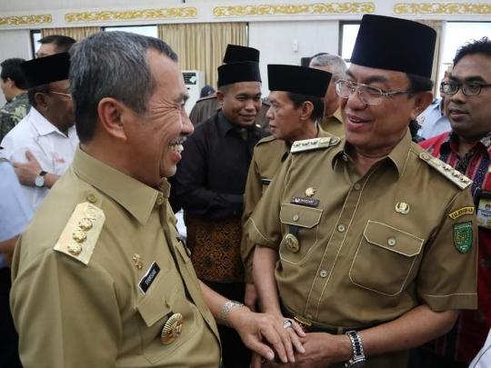 Bupati Inhil Hadiri Pisah Sambut Dan Serah Terima Jabatan Gubri 