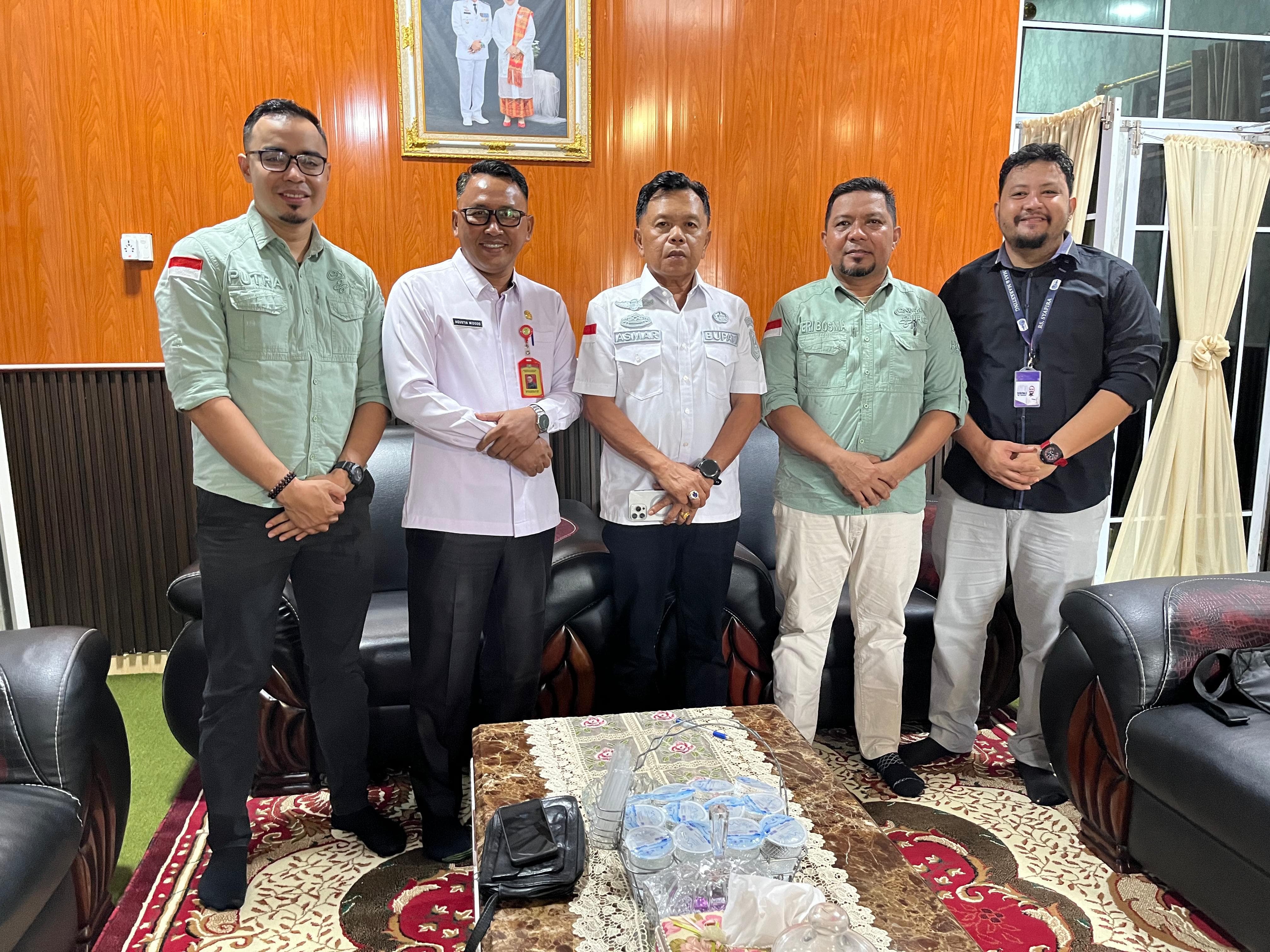 Plt Bupati Asmar Terima Kunjungan Perwakilan RS Syafira Pekanbaru