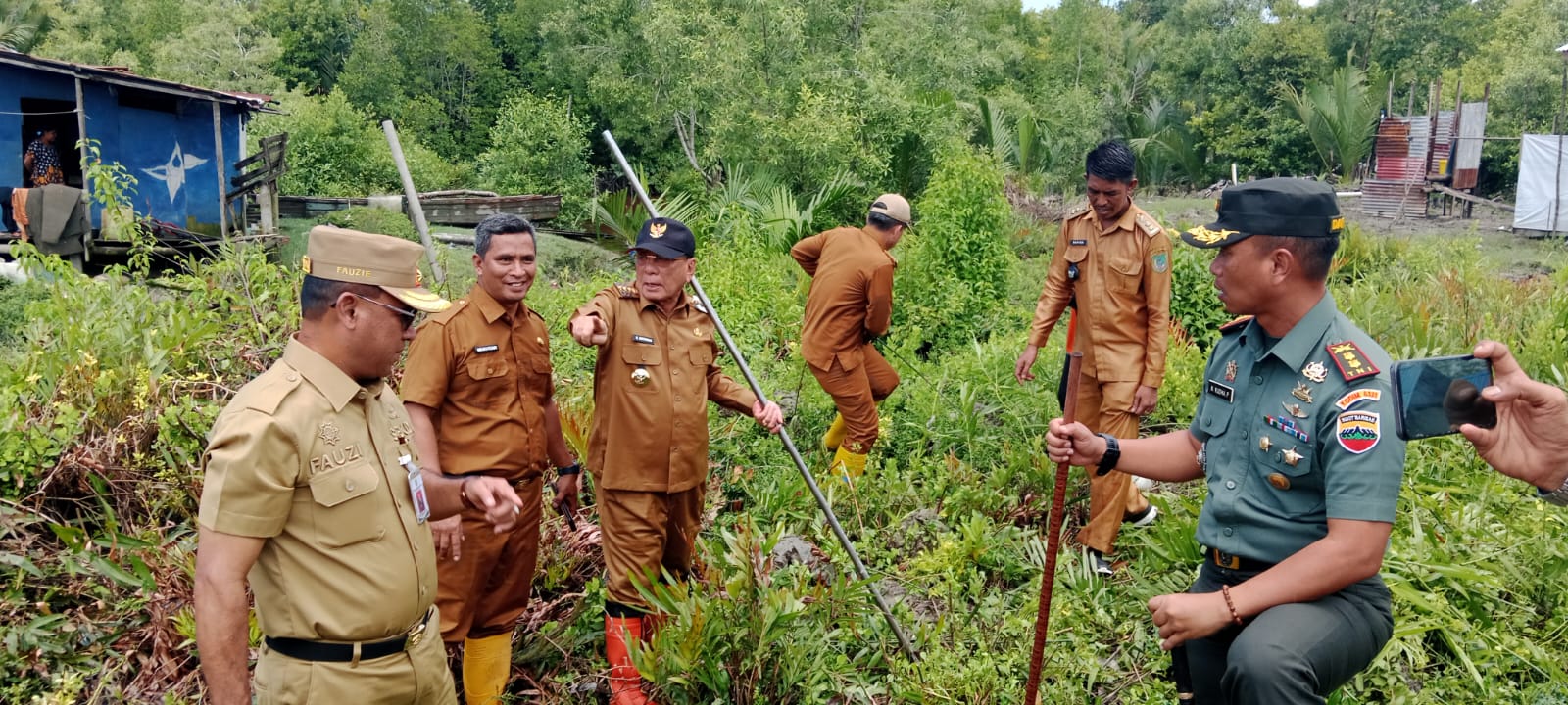 Bupati Rohil Pimpin Gotong Royong Cegah Malaria di Sinaboi