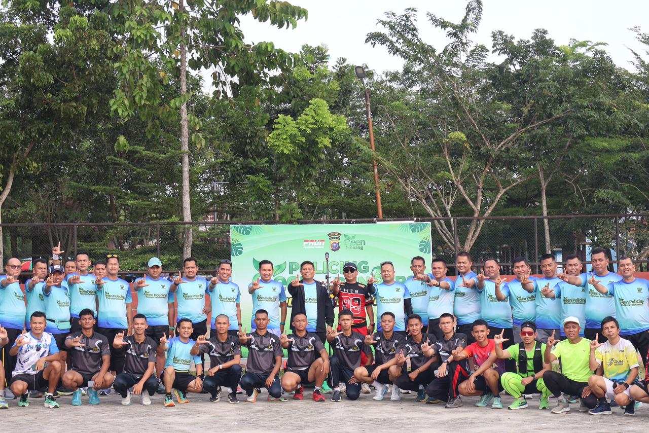 Polres Pelalawan Luncurkan Policing Green Runners