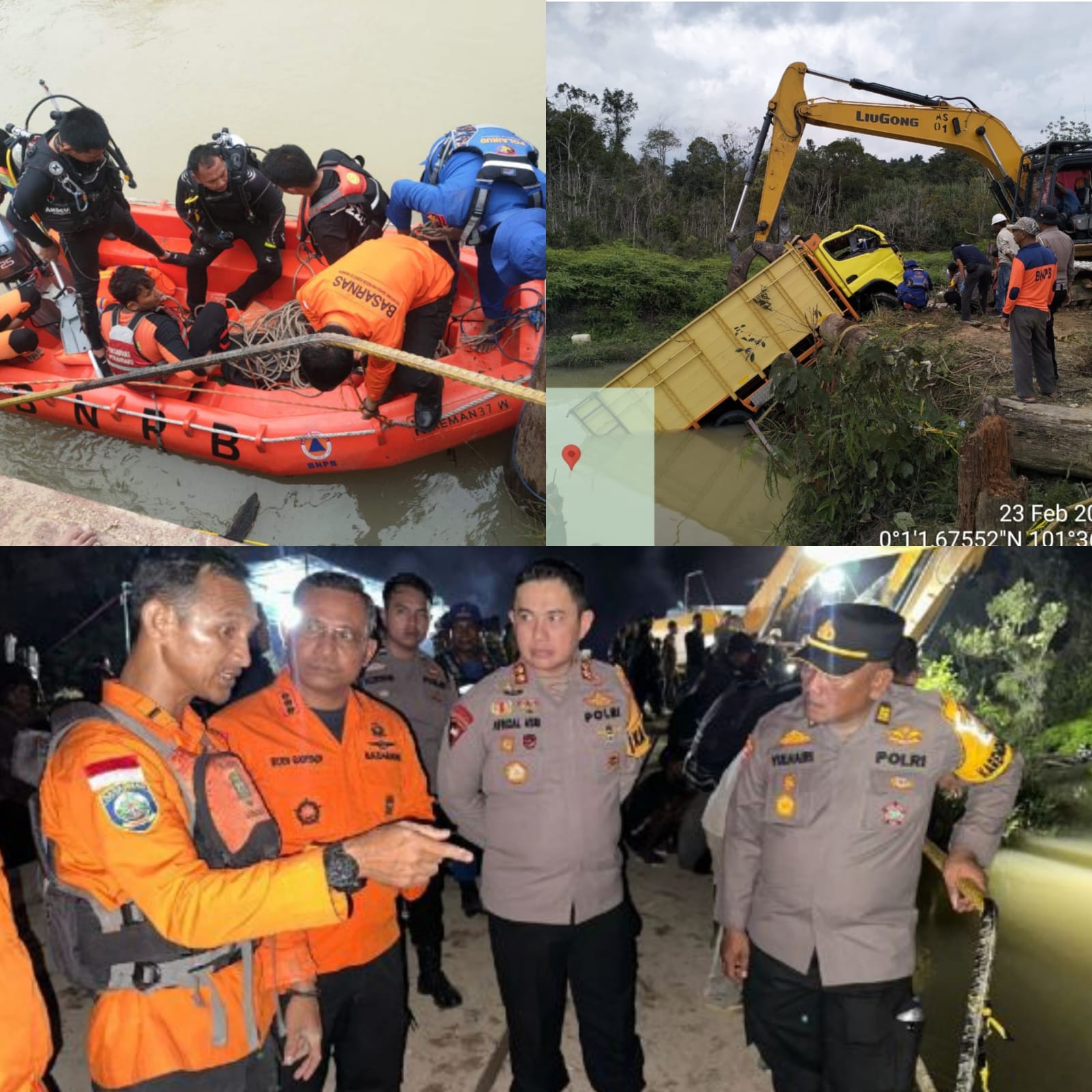 Truk Angkut Pekerja Terjun ke Sungai di Pelalawan: 4 Tewas, 11 Masih Hilang