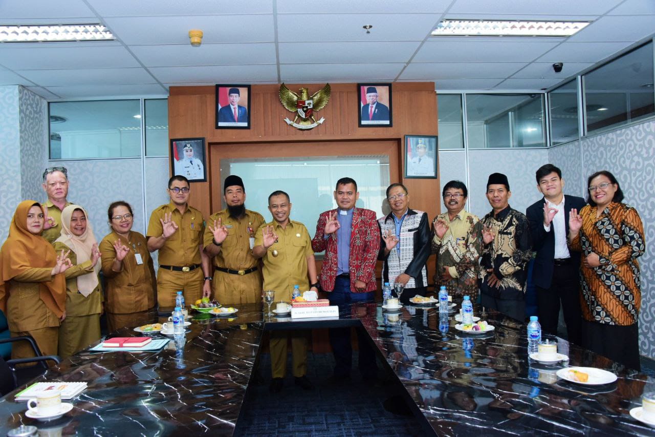 75 Tahun HKBP Bengkalis, Pimpinan dan Panitia Audensi ke Wakil Bupati Bengkalis