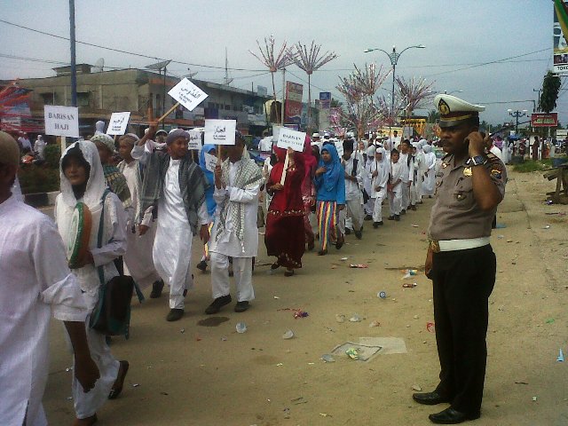 Ribuan Siswa di Rohul Ikuti Pawai Taaruf Satu Muharram